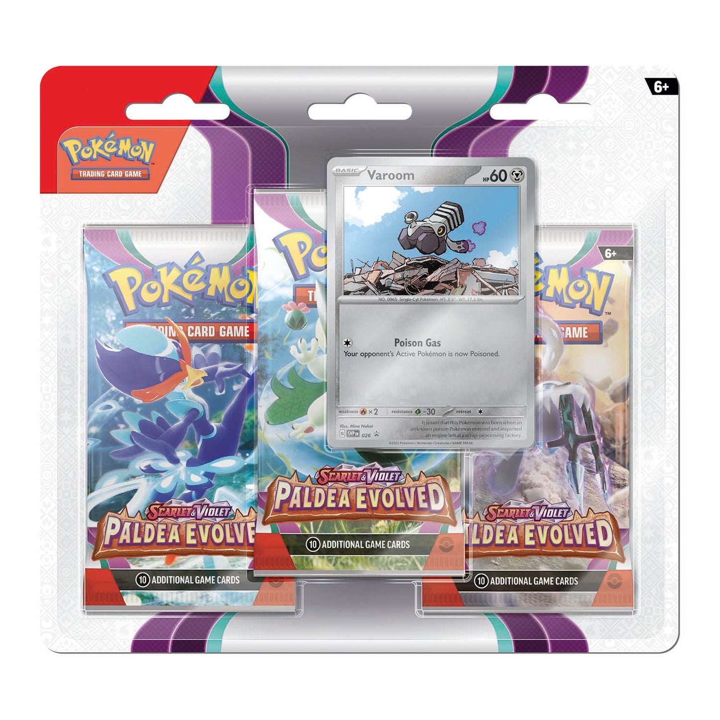 Paldea Evolved: Three Pack Blister (EN) - Varoom