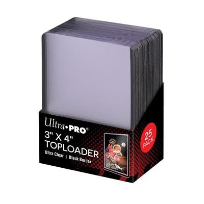 Toploader Regular Series 3"x4" (25 Pack) - Black Border