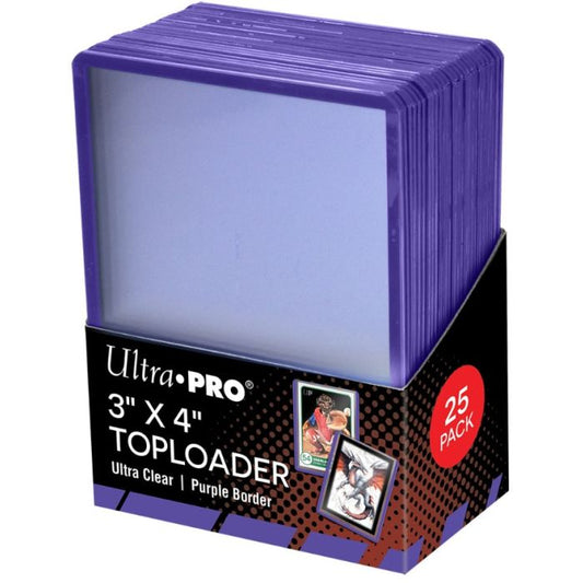 Toploader Regular Series 3"x4" (25 Pack) - Purple Border
